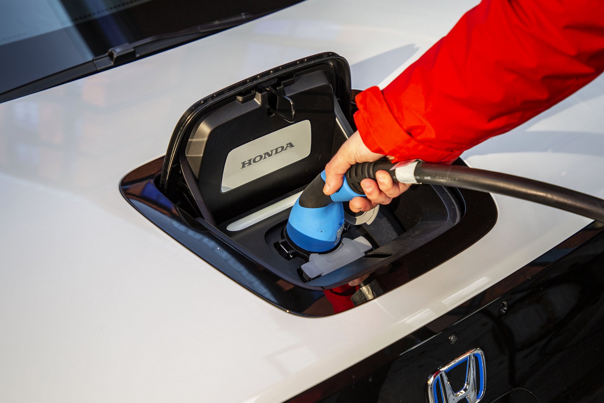Honda e test 2020 08 ładowanie