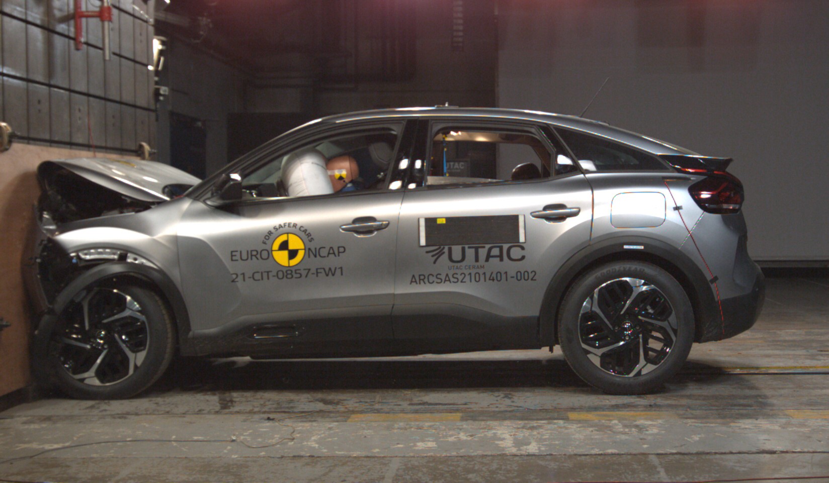 Citroen C4 crash test przód