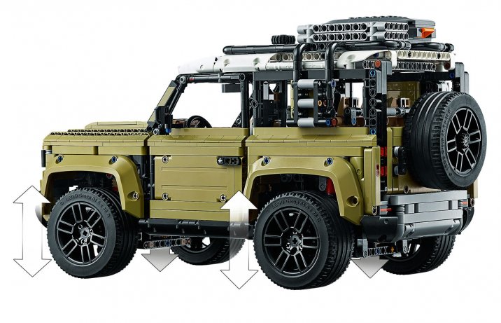 Land Rover Defender z LEGO -tył