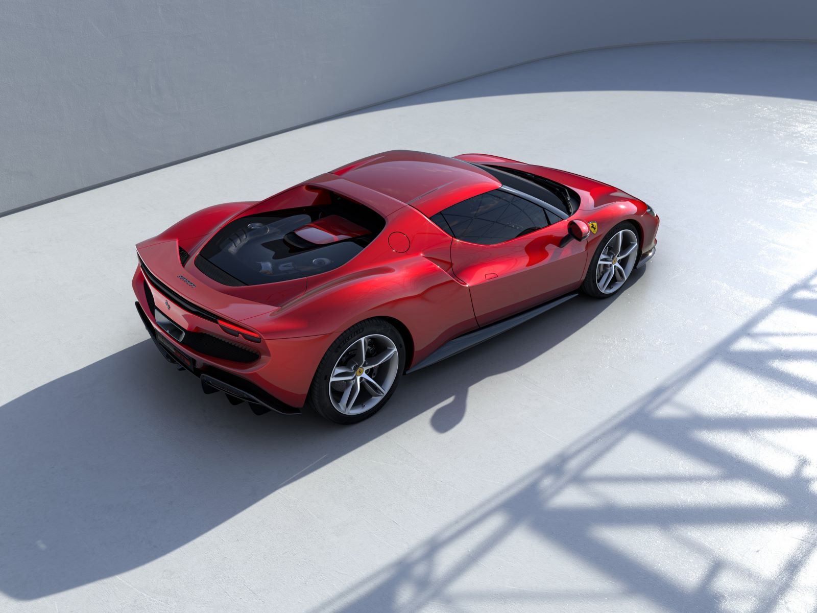 Ferrari 296 GTB – widok z góry