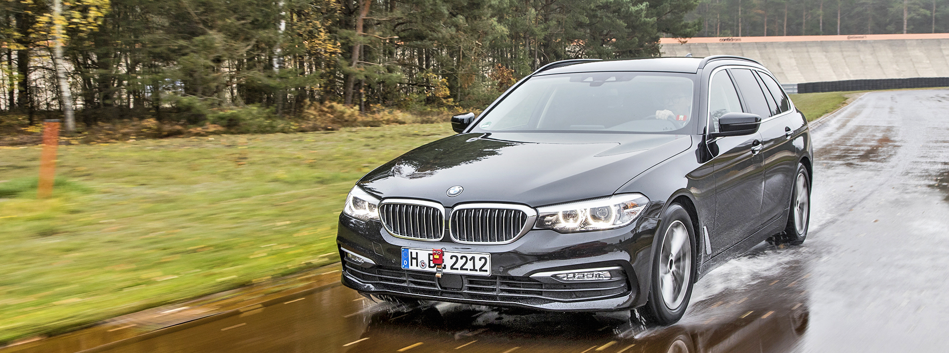 Jazda na czas na mokro test opon