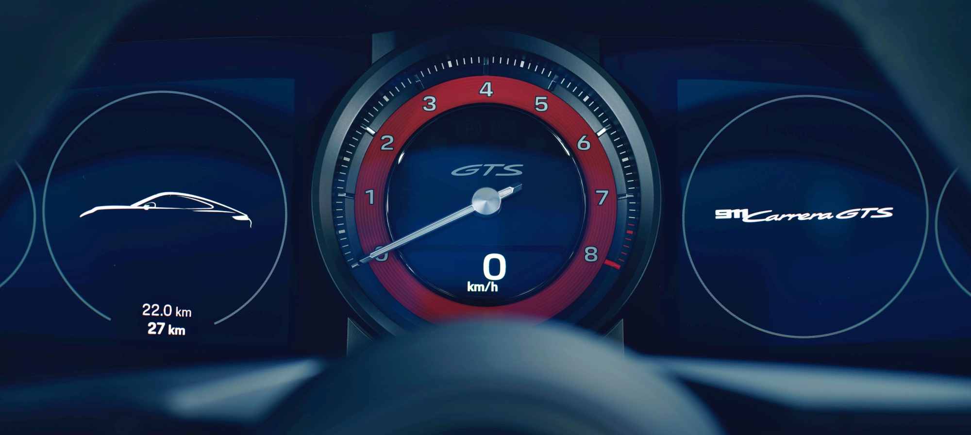 Porsche 911 GTS wskaźniki