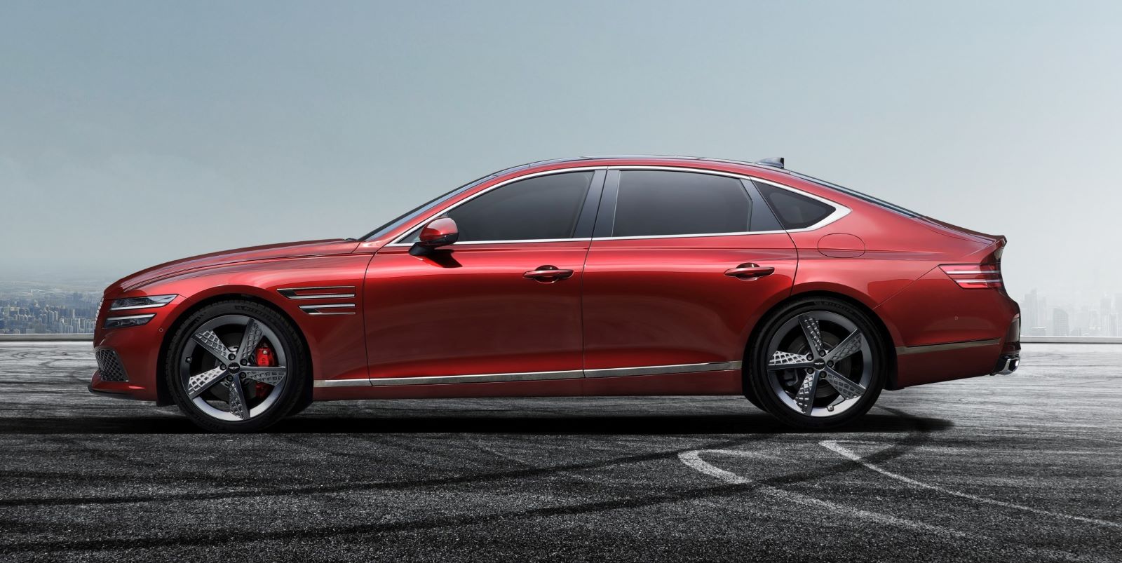 Genesis G80 Sport - profil, bok