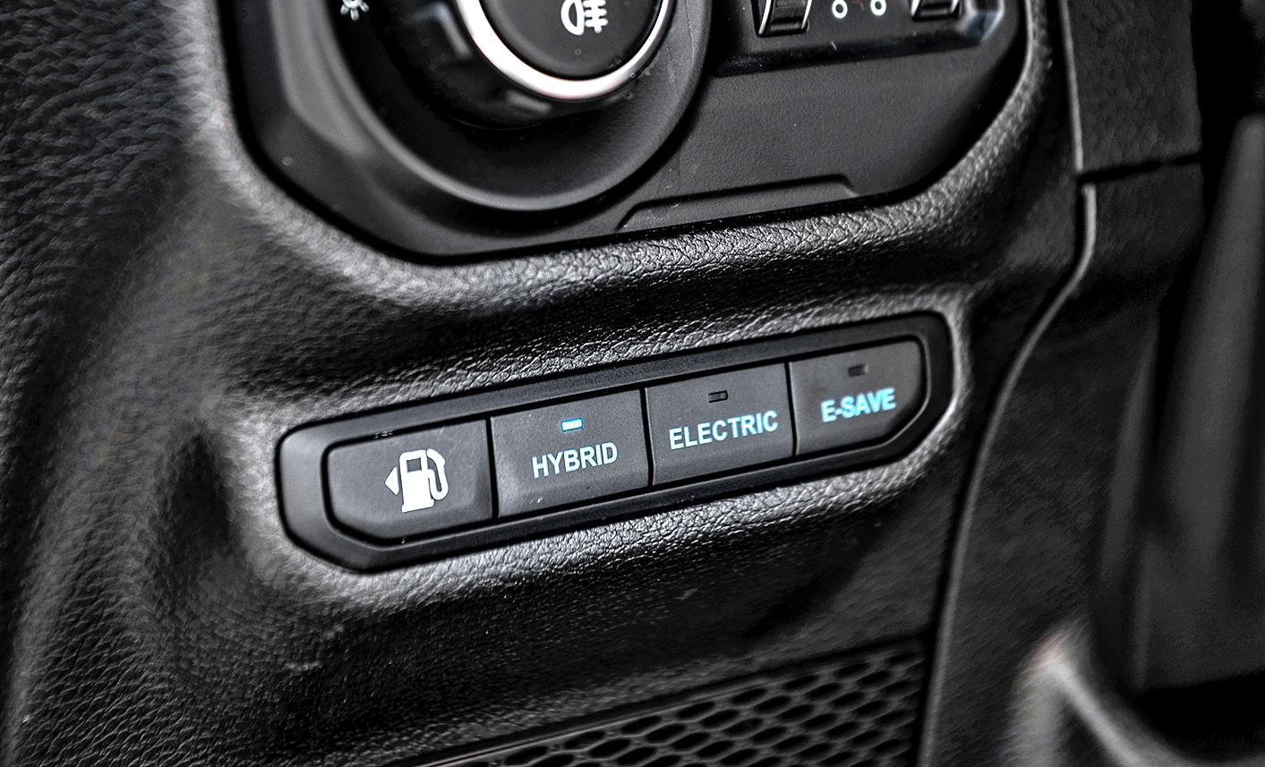 Jeep Wrangler 4xe tryby jazdy