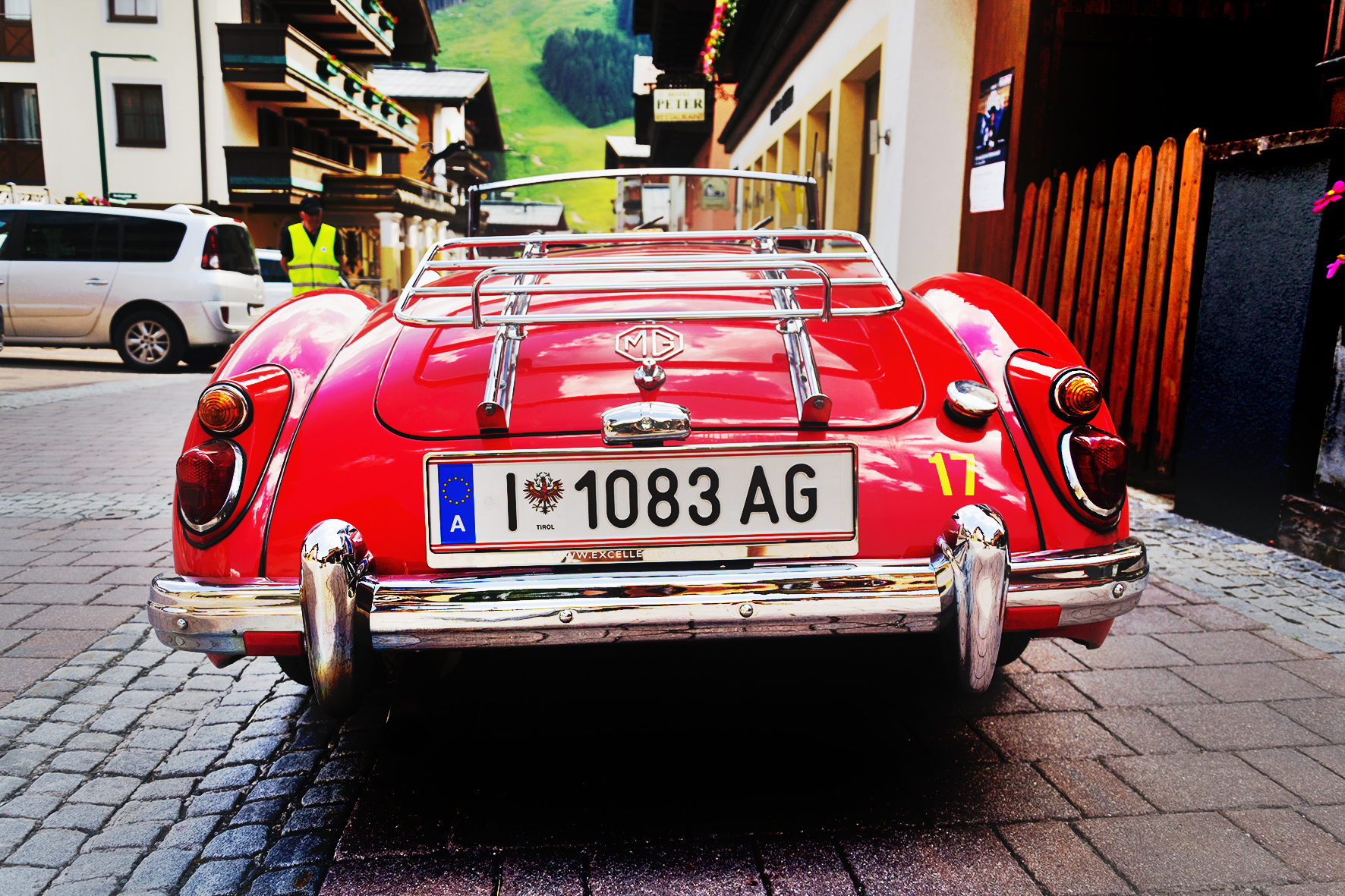 Zabytkowe auto w Austrii