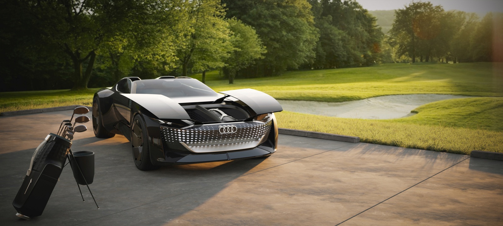 Audi skysphere concept - przód, bagażnik