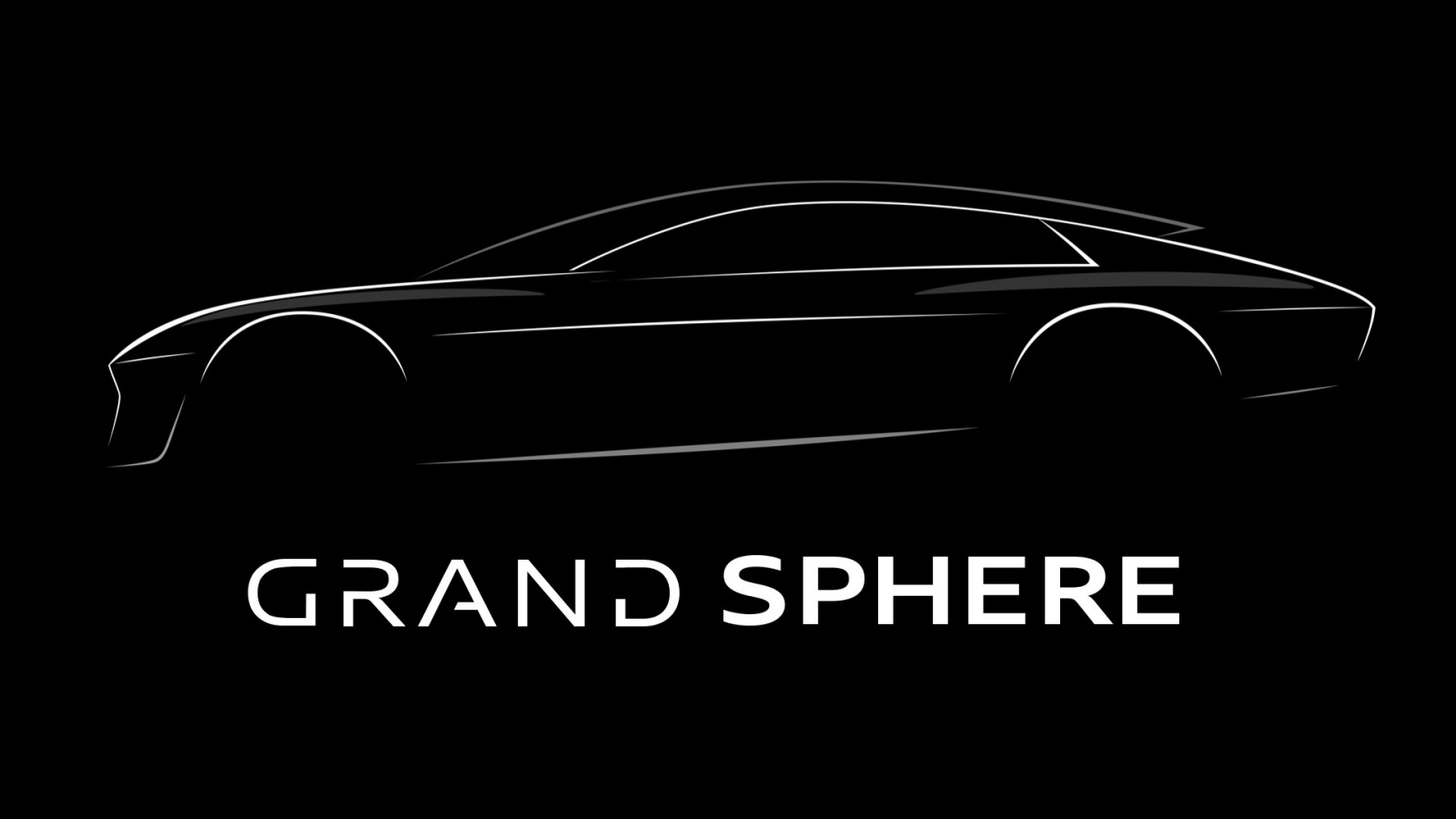 Audi grandsphere concept - szkic, profil