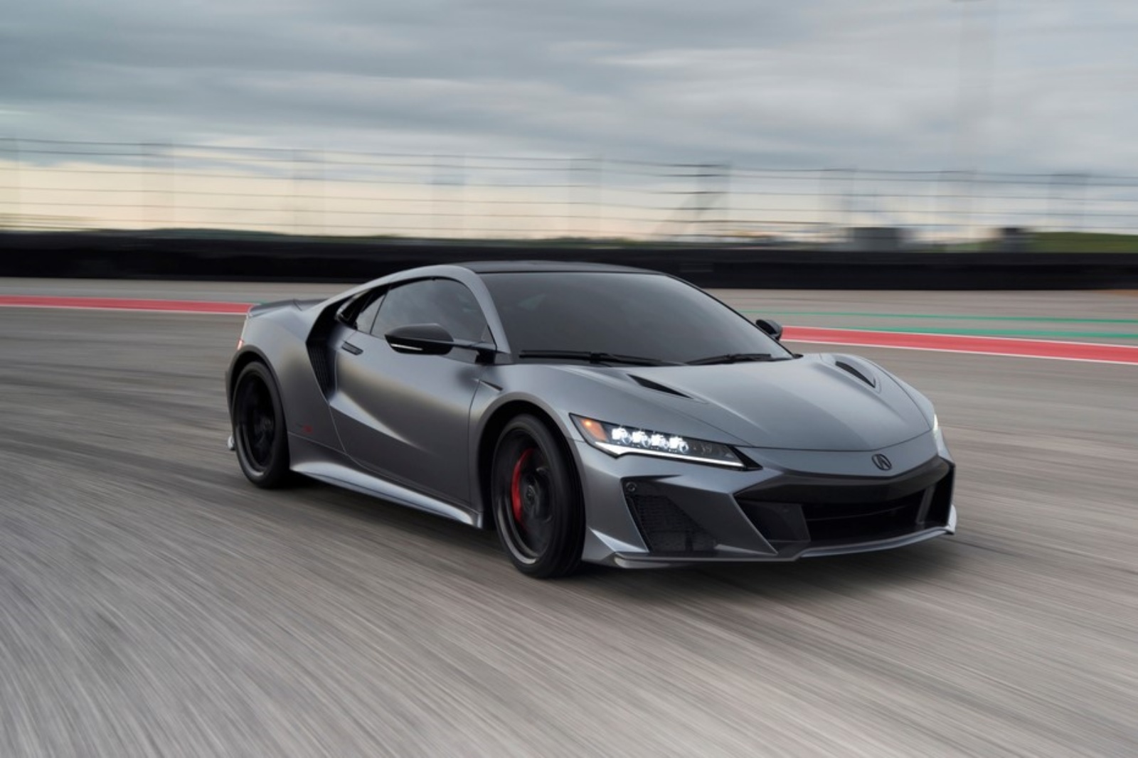Acura NSX Type S - jazda, przód, bok