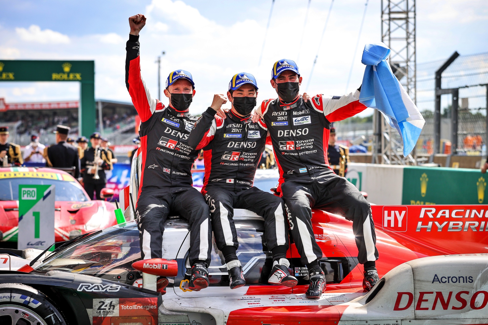 Toyota LeMans zwycięska załoga