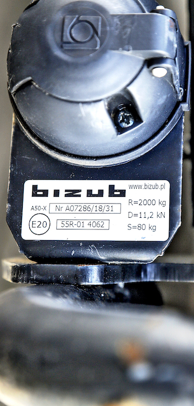 Tabliczka znamionowa haka