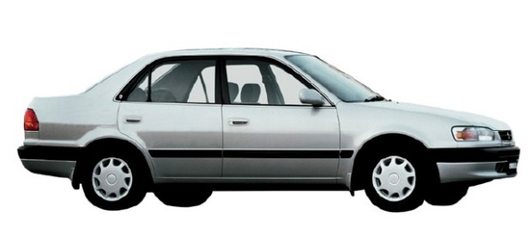 Toyota Corolla VIII - przód, profil