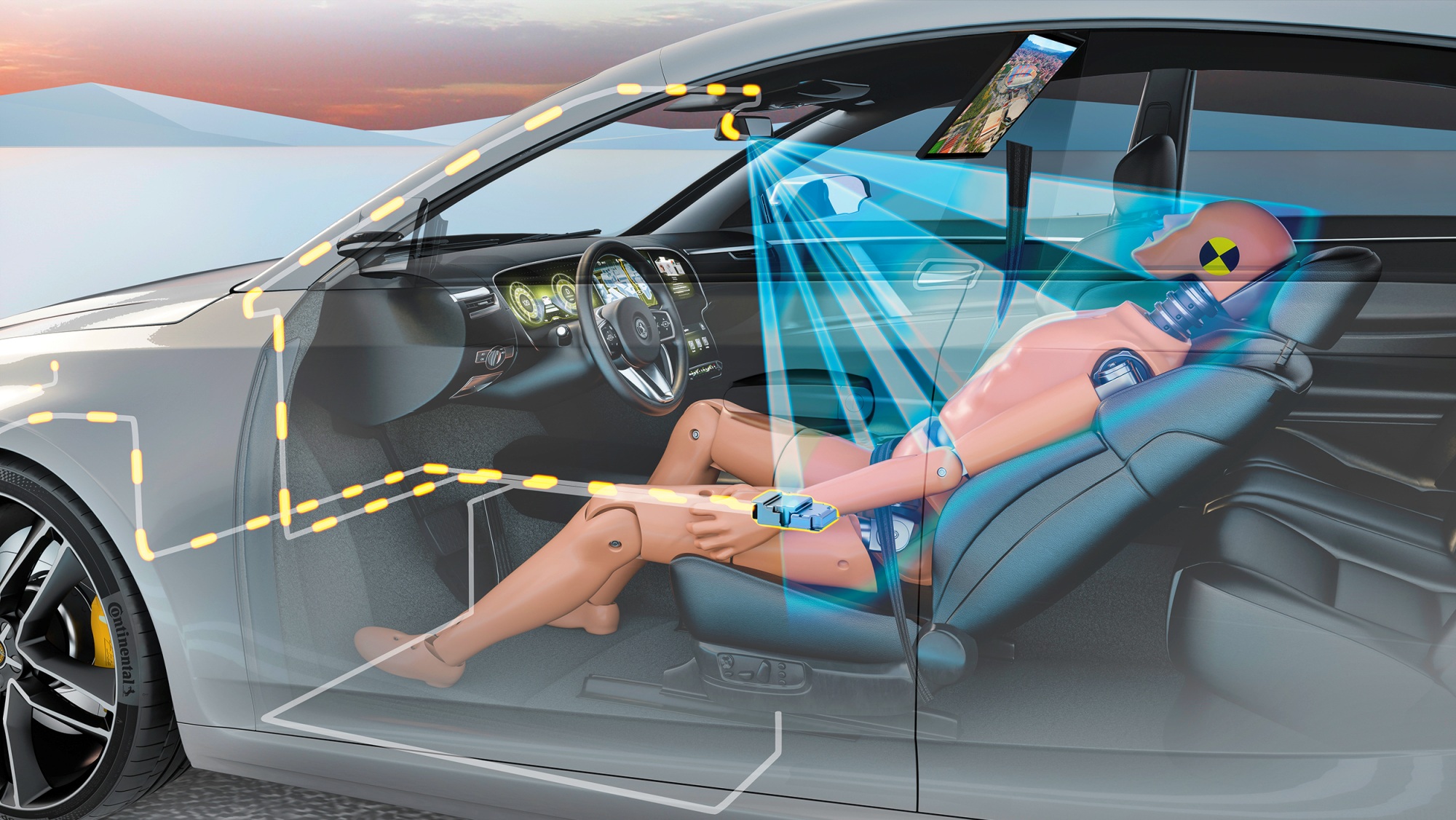 Continental monitorowanie wnętrza pojazdu