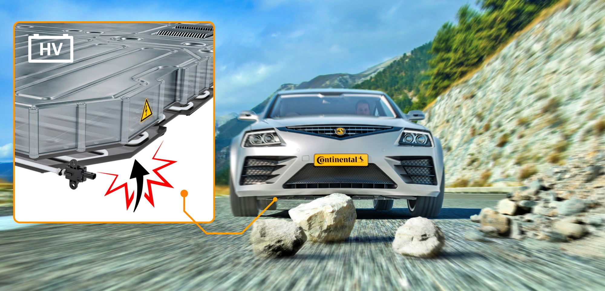 Sensor uszkodzonych baterii Continental