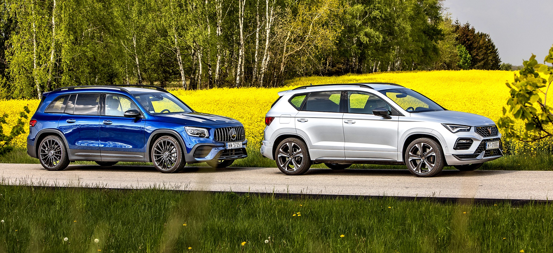 Cupra Ateca, Mercedes-AMG GLB 35 4Matic - boki