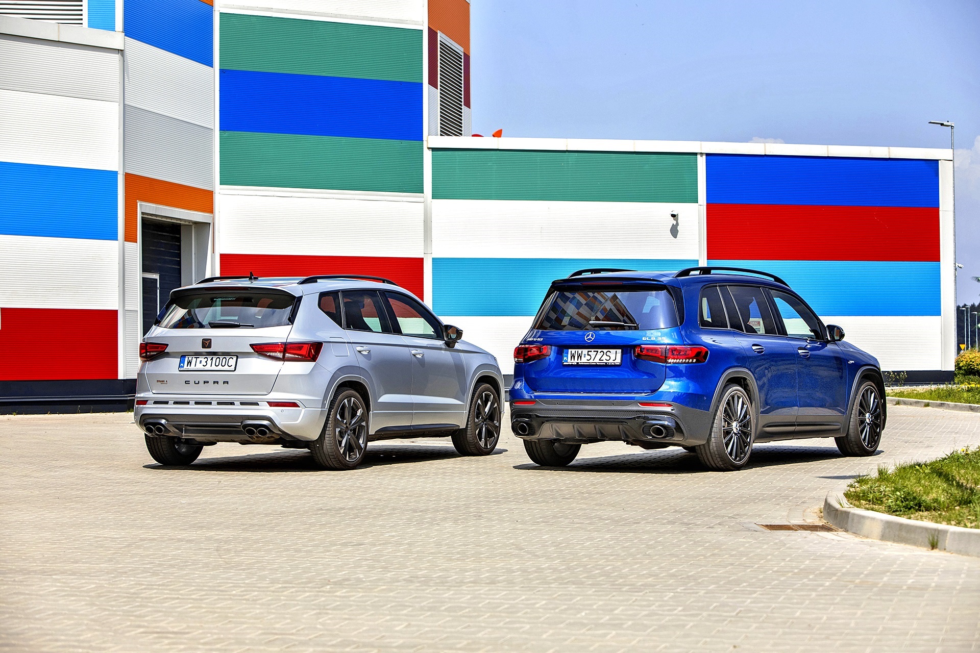 Cupra Ateca, Mercedes-AMG GLB 35 4Matic - tyły