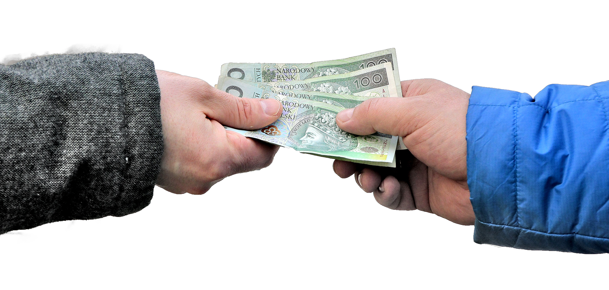 przekazywanie pliku banknotów