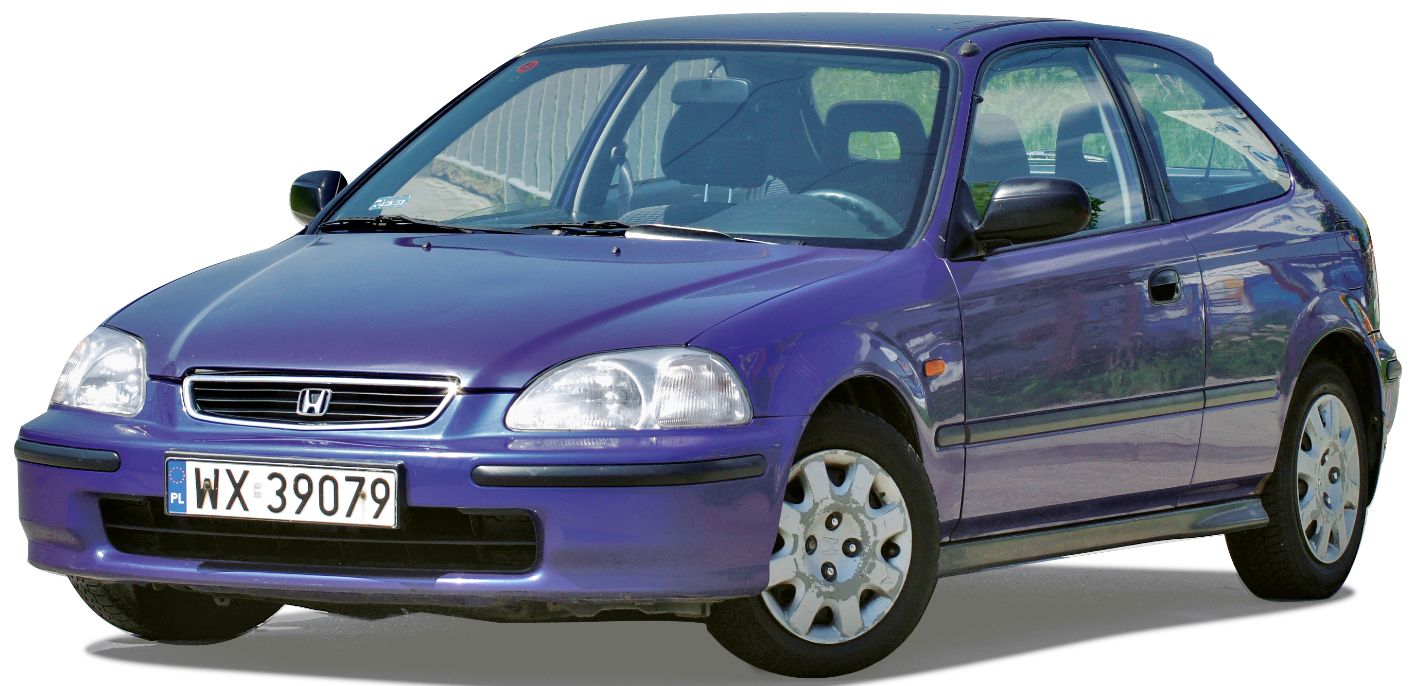 Filoletowa Honda Civic