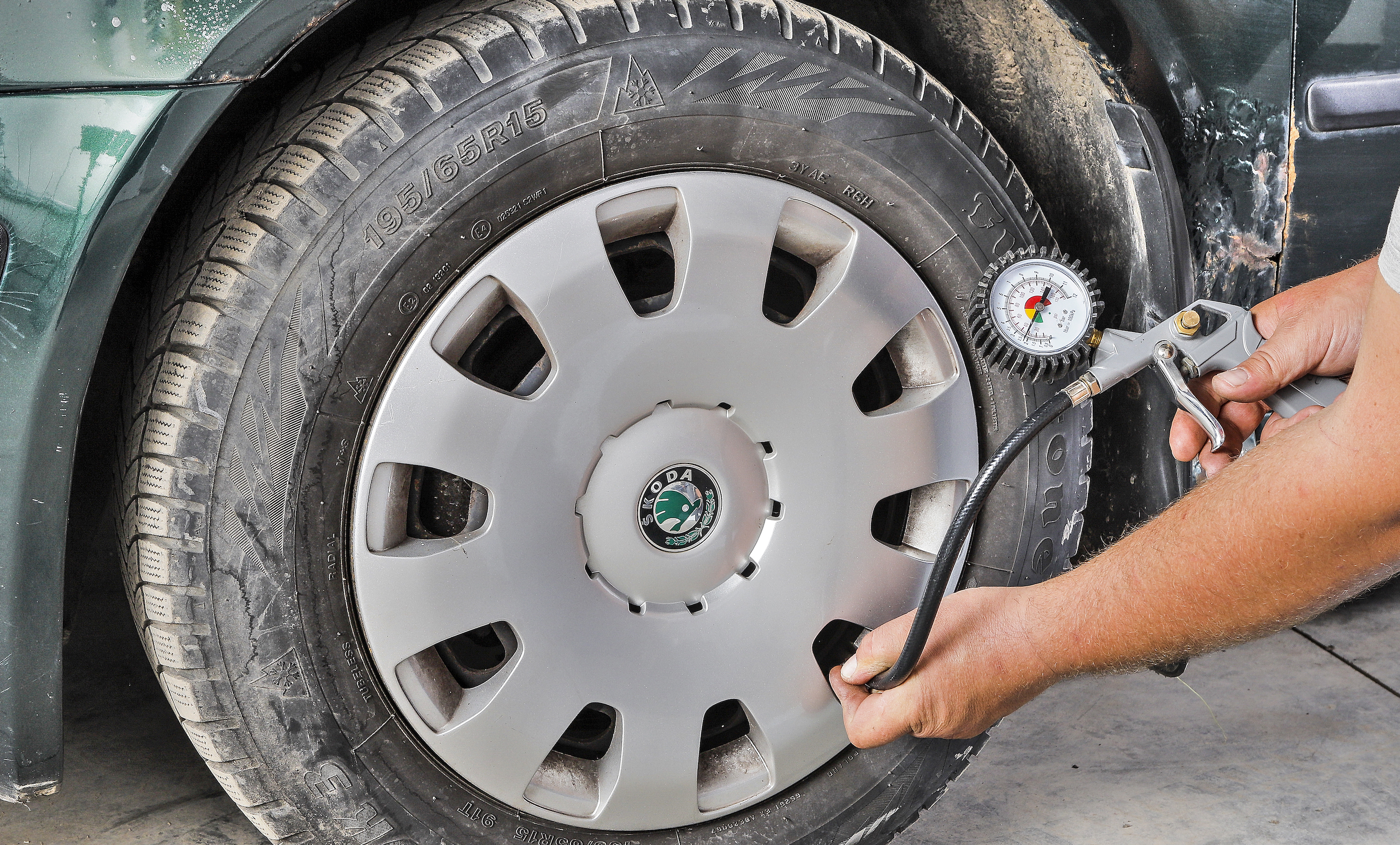 pomiar ciśnienia w oponie