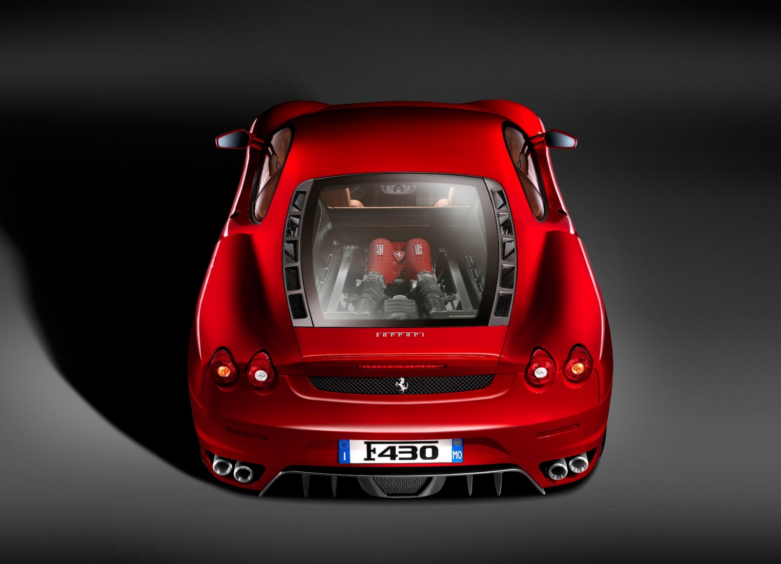 Ferrari F430 - tył, silnik