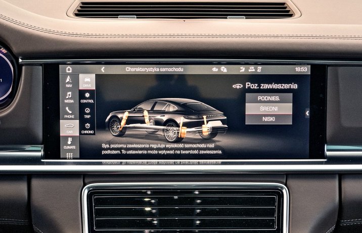 Porsche Panamera Turbo S - ekran