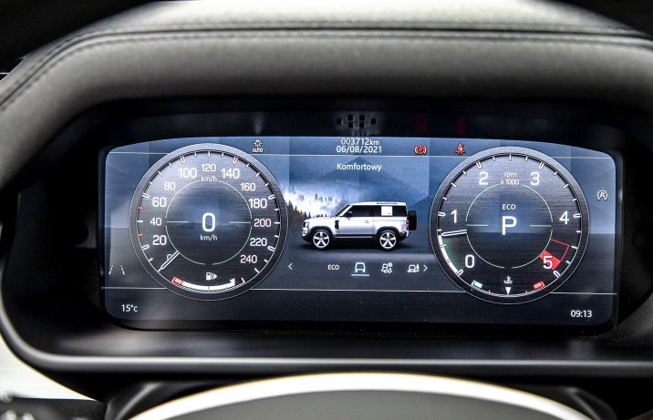 Land Rover Defender 90 D200 Hard Top - cyfrowe zegary