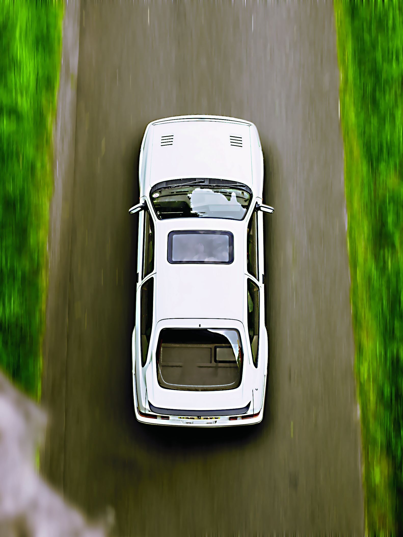 Ford Sierra RS Cosworth widok z góry