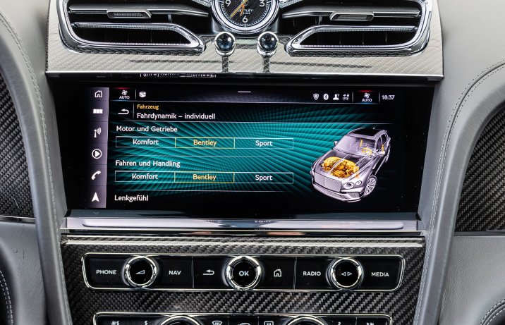 Bentley Bentayga V8 – wyświetlacz