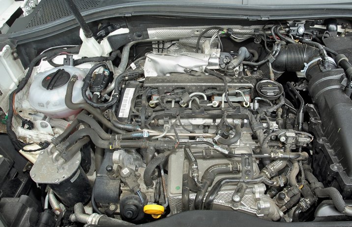 Volkswagen Tiguan II 2.0 TDI 4Motion silnik bez osłony