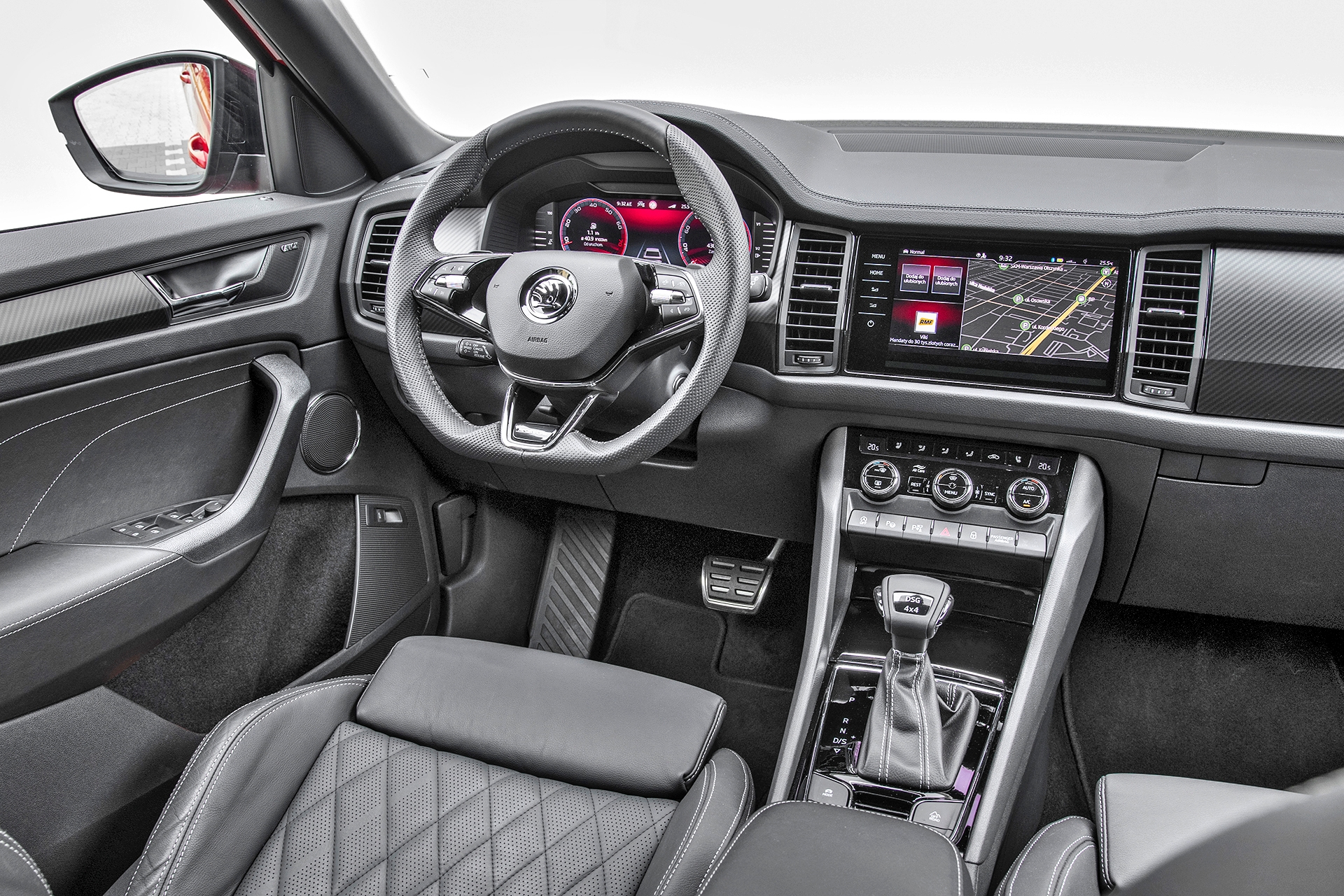 Skoda Kodiaq po liftingu deska rozdzielcza