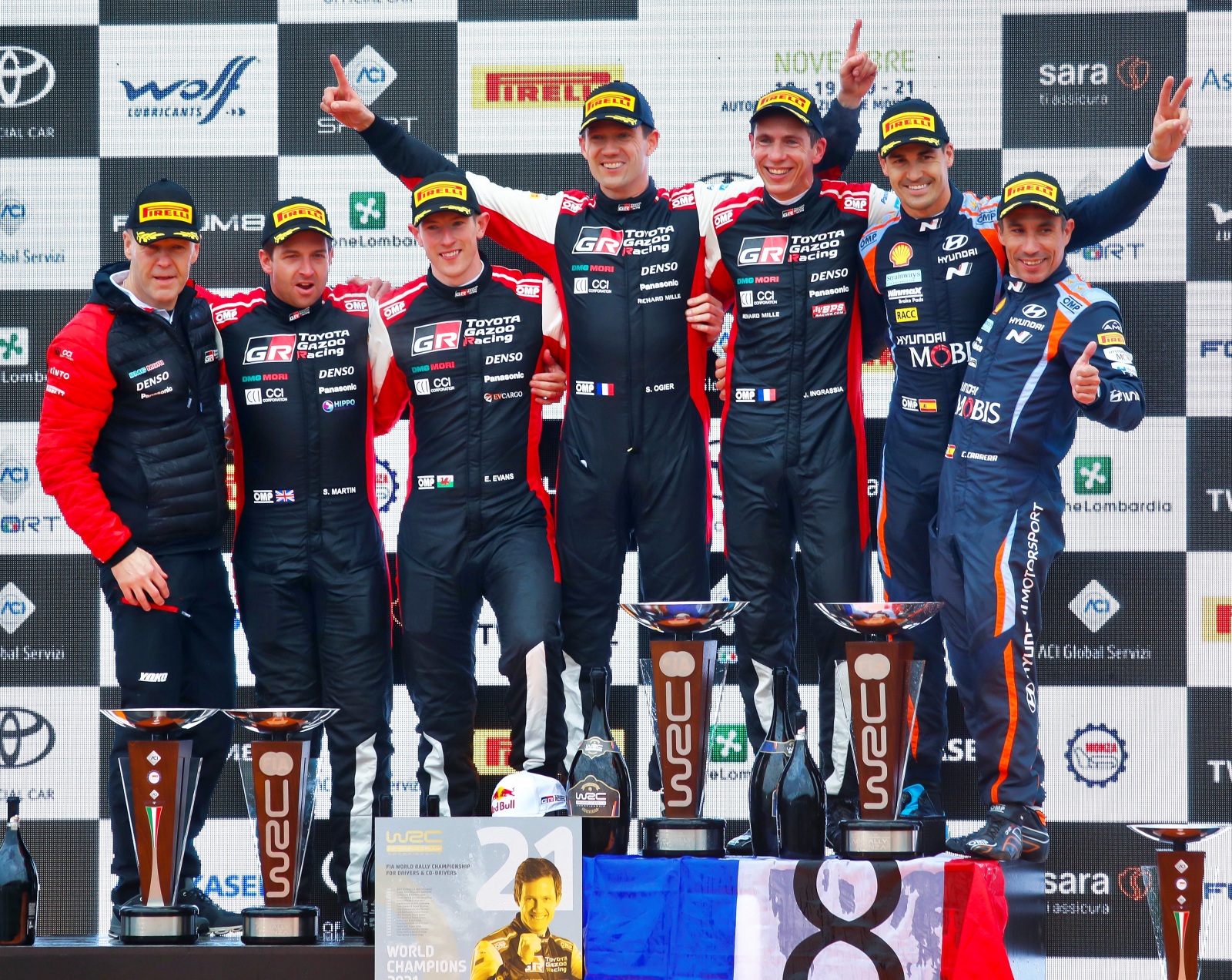 podium rajdu Monza