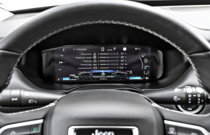 Jeep Compass 4xe 240 – komputer pokładowy