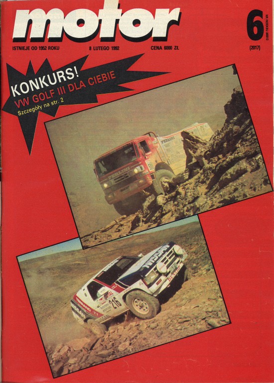 Motor nr 6:1992 okladka