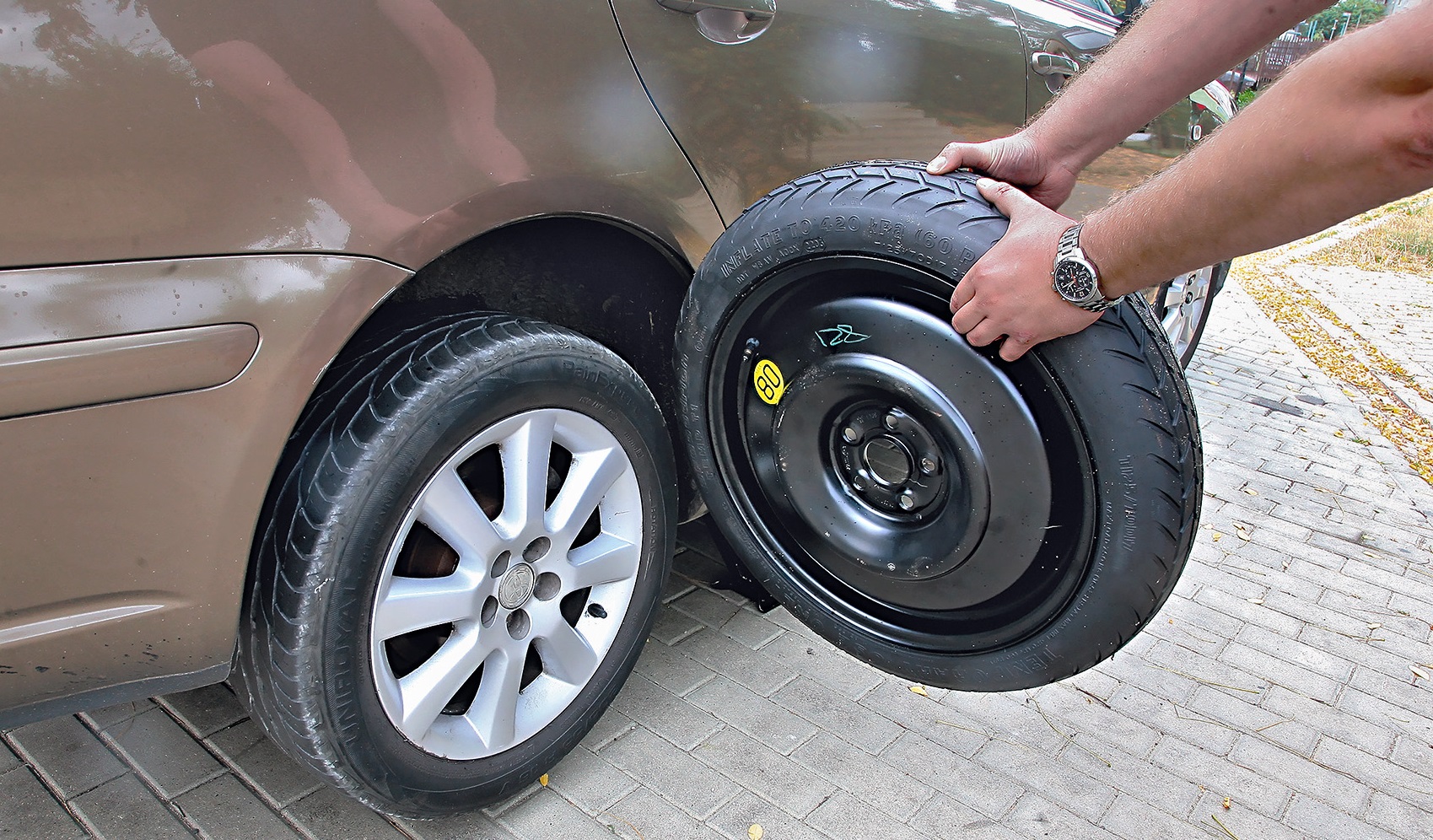 Koło nie chce zejść z piasty