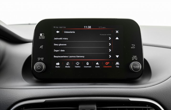 Fiat Tipo Cross – wyświetlacz