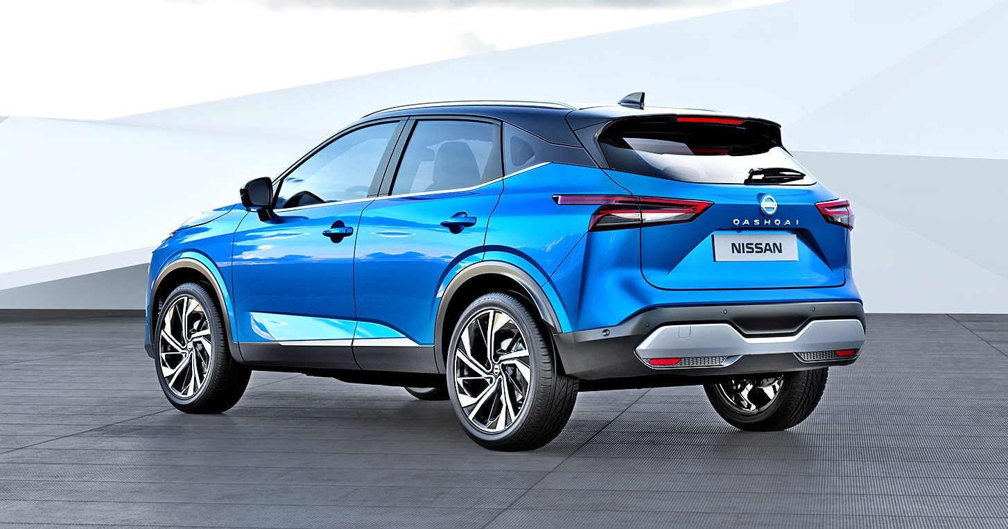 Nissan Qashqai tył i bok