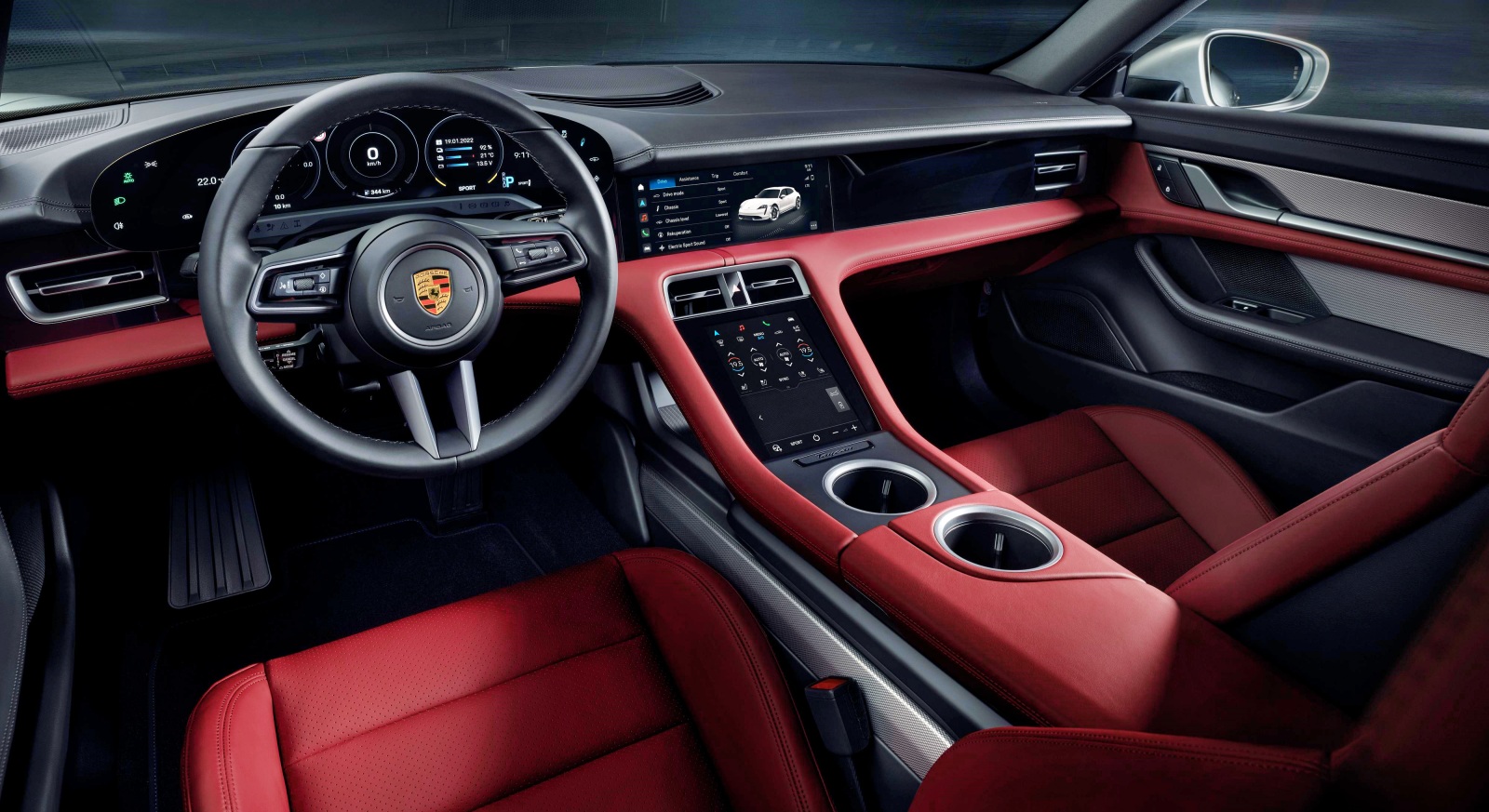 Porsche Taycan Sport Turismo deska rozdzielcza