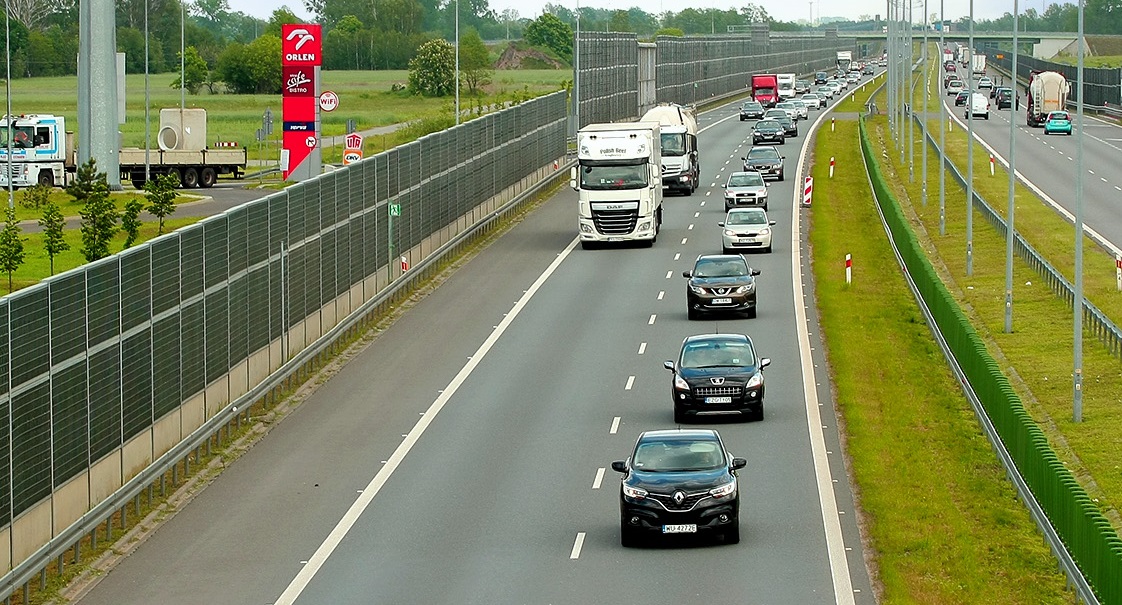 ruch na autostradzie