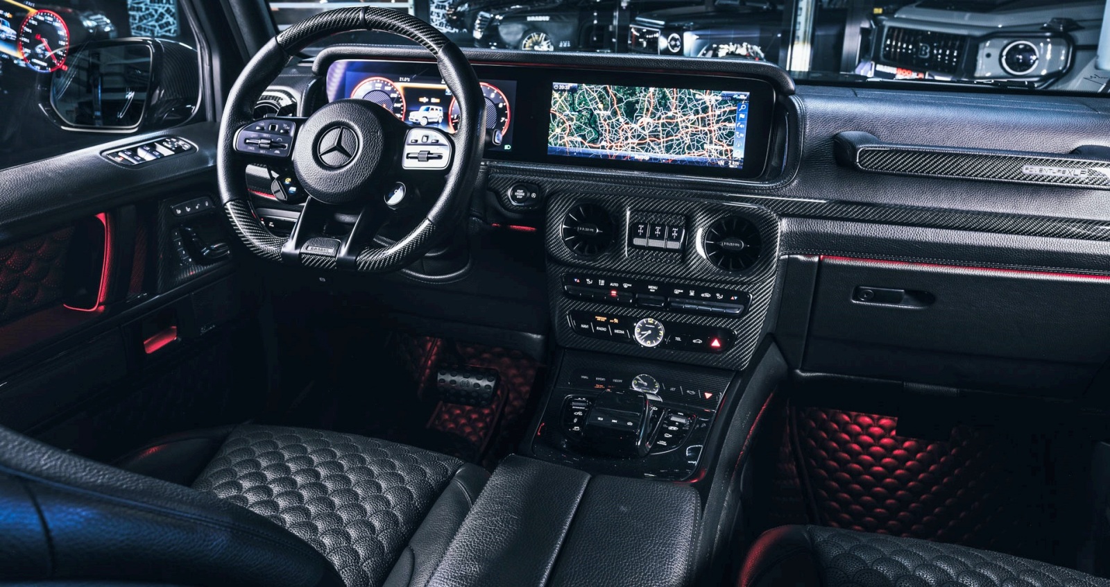  Brabus 800 Adventure XLP Superblack deska rozdzielcza