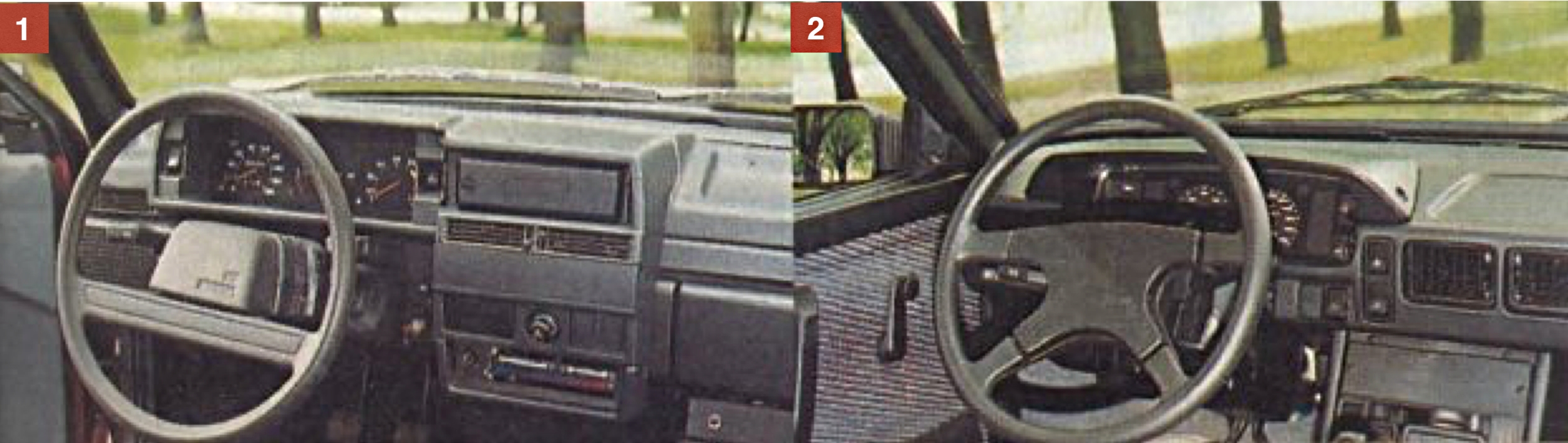 Łada Samara i Polonez Atu – deski rozdzielcze