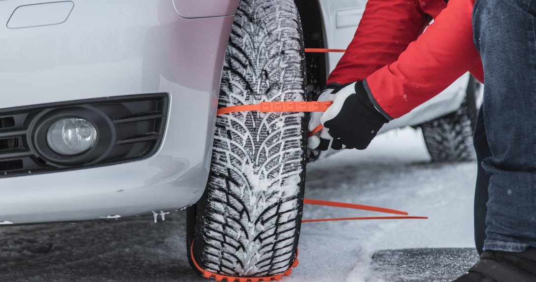 opaski śniegowe na kole