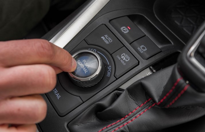 Suzuki Across 2.5 Plug-in Hybrid – pokrętło wyboru trybów jazdy