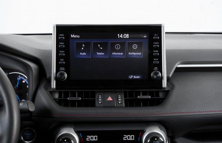 Suzuki Across 2.5 Plug-in Hybrid – centralny wyświetlacz