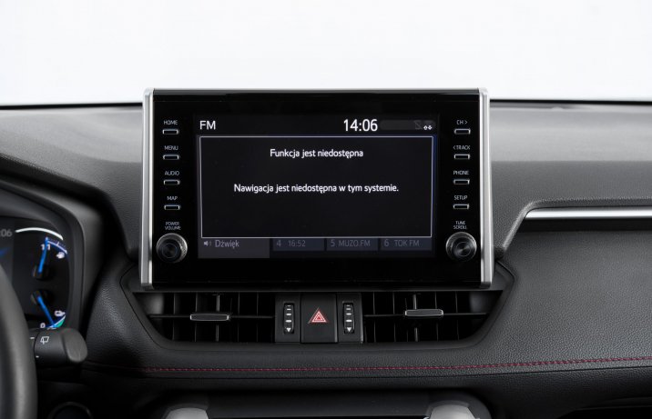 Suzuki Across 2.5 Plug-in Hybrid – centralny wyświetlacz