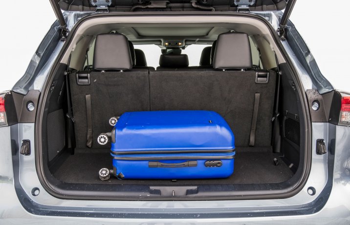 Toyota Highlander 2.5 Hybrid bagażnik pojemność minimalna