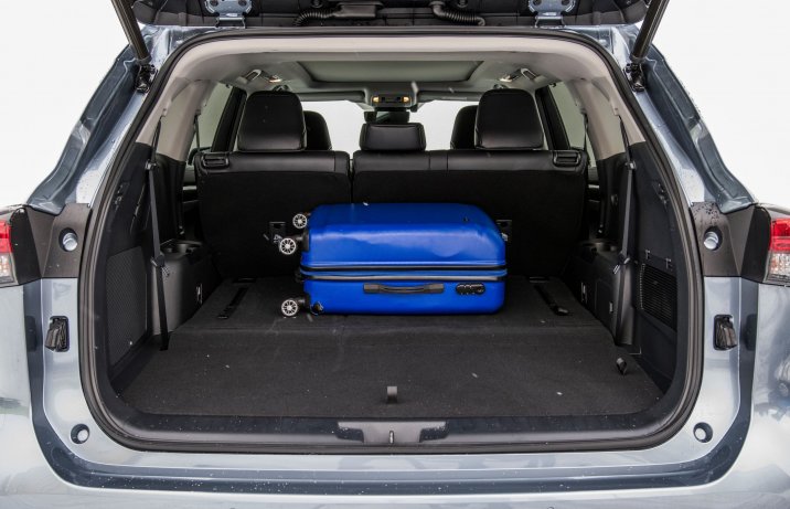 Toyota Highlander 2.5 Hybrid bagażnik pojemność standardowa