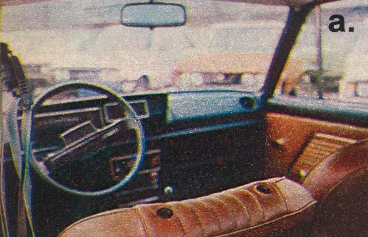Polski Fiat 125p wersja popularna – wnętrze