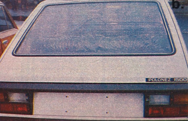 Polonez 1500 wersja popularna – tył