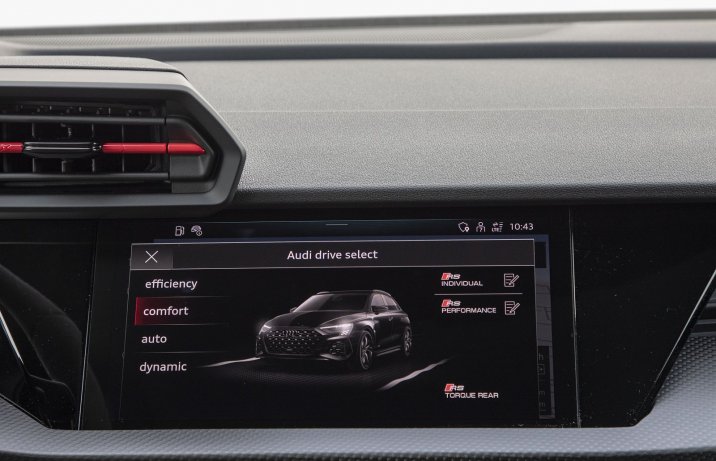 Audi RS 3 Sportback (2022) – tryby jazdy