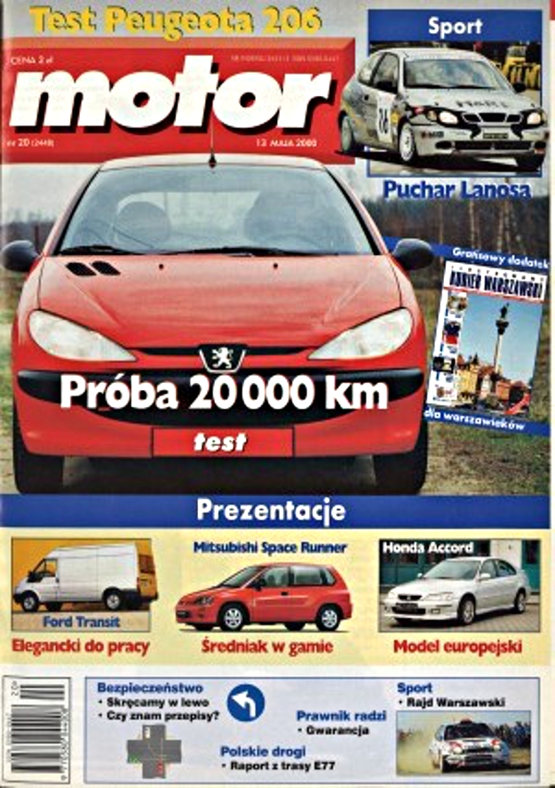 Motor nr 20 z 13 maja 2000 roku okładka