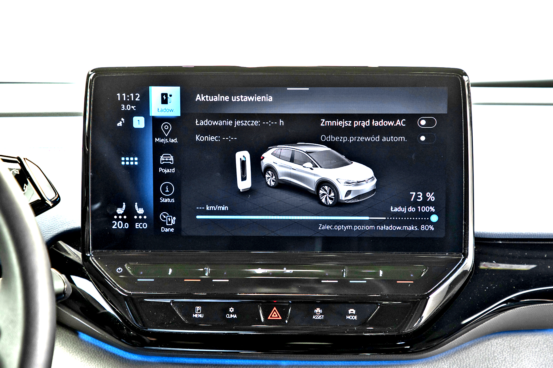 Volkswagen ID.4 GTX - ladowanie akumulatora